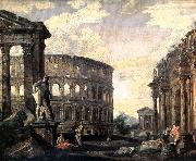 Giovanni Paolo Panini Ancient Roman Ruins oil painting reproduction